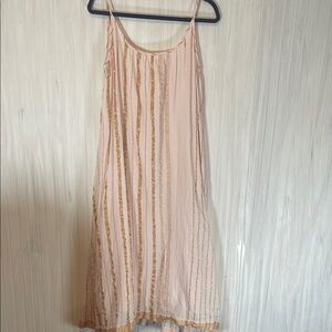 AISH METALLIC STRIPED MAXI DRESS SMALL ANTHROPOLGIE